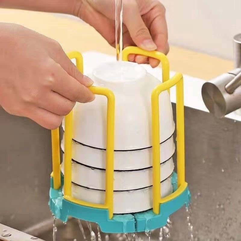 Druga generacija proširivi stalak za suđe u kuhinji, okretni, plastični