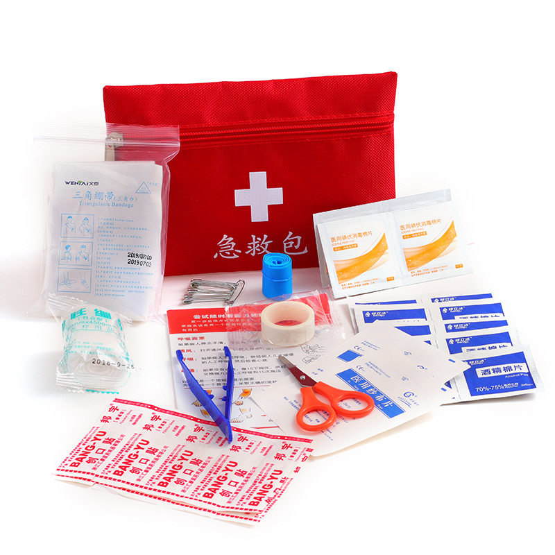 13-dijeli komplet kućne prve pomoći za obitelj za kampiranje i putovanja na otvorenom, preživljavanje i nužne situacije; paket prevencije epidemije za početak škole i povratak na posao