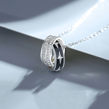 Unisex ogrlica od sterling srebra – privjesak Pobjednička zvijezda, japanski stil, minimalistički luksuz
