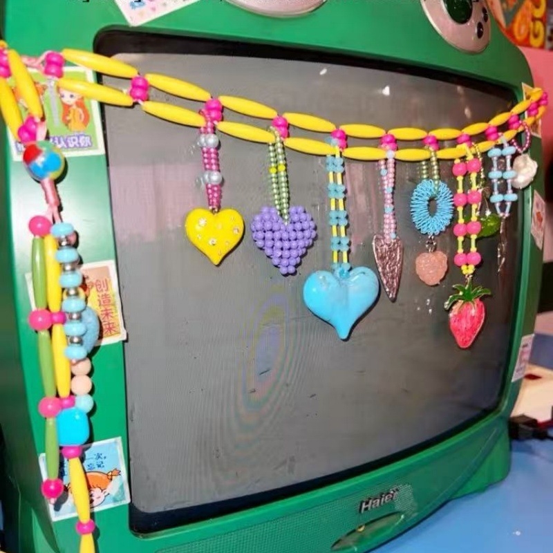 Korejskog stila kaiš za struk od šarenih perlica za žene, svestran ljetni stil, nišna moda, dojam vrhunske klase