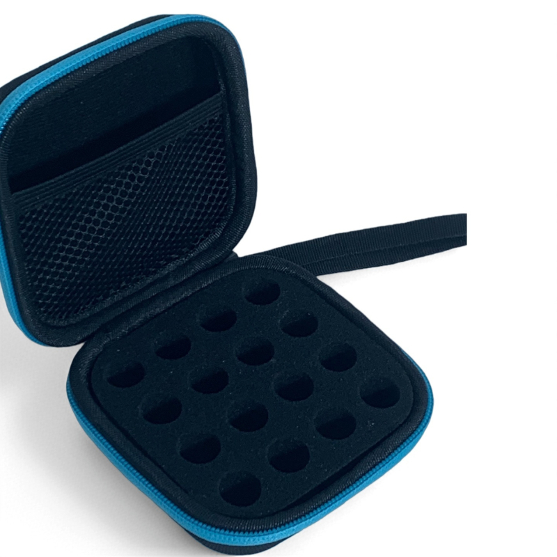 Torba za skladištenje 3 ml bočica lijekova s izoliranom prijenosnom kutijom, 16 pretinaca, Oxford platno, dimenzije 11x11x5 cm, dostupna u različitim veličinama.