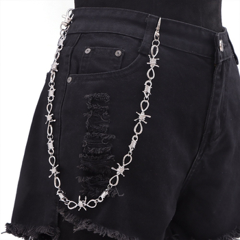 Metalni kaiš za struk s bodljama – unisex minimalistički modni dodatak