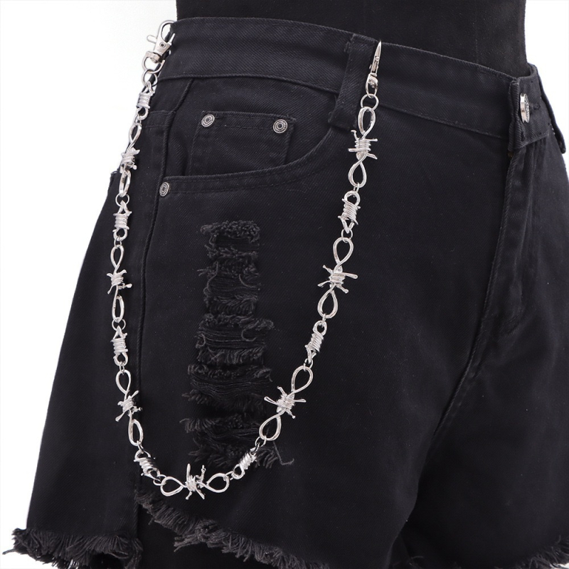 Metalni kaiš za struk s bodljama – unisex minimalistički modni dodatak