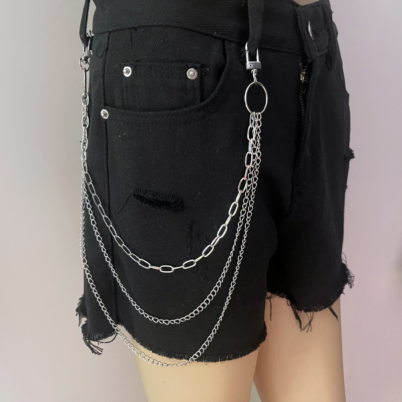 Metalni kaiš za struk, višeslojni, punk hip-hop stil, unisex