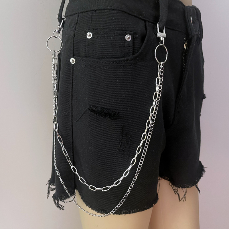 Metalni kaiš za struk, višeslojni, punk hip-hop stil, unisex