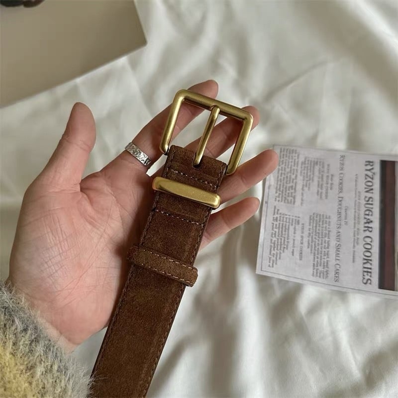 Ženski kaiš s kopčom na pin, širina 3,2 cm, moderan, jednostavan i svestran za haljine i traperice, umjetna koža s mat završnom obradom