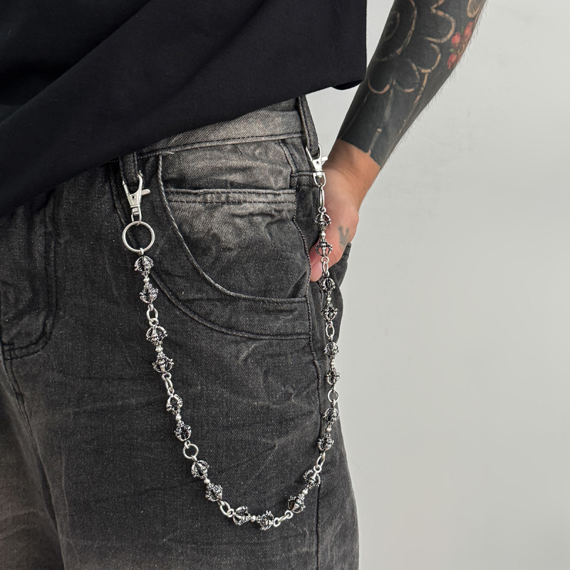 Metalni kaiš za struk u punk stilu Europe i Amerike za muškarce