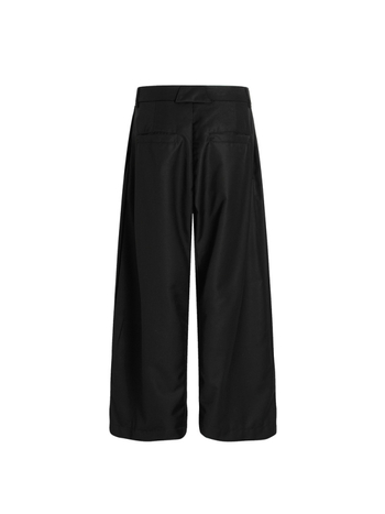DC+C893 Lagani luksuz: unisex široke hlače, opuštene, s drapiranjem, plisirane, do poda
