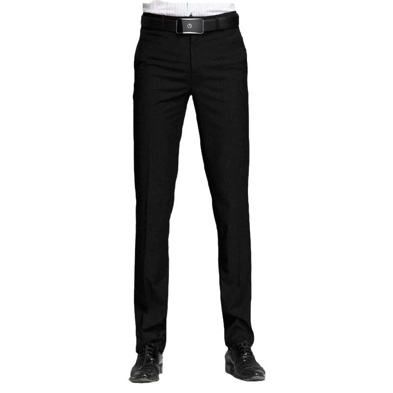 Muške formalne ravne hlače, vrhunske kvalitete, bez glačanja, poslovni stil