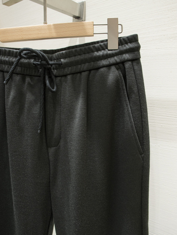 Мъжки спортно-елегантни панталони за есен‑зима, дебел материал, права кройка, свободен силует