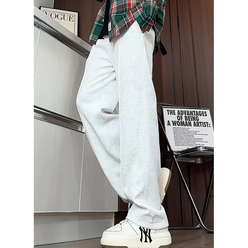 Мъжки есенни спортни панталони, свободна кройка, прави и широки крака