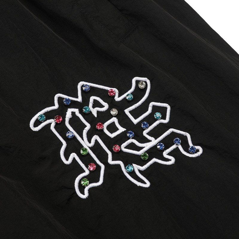 Ежедневни мъжки спортни панталони с широки крака и връзка, стил хип-хоп