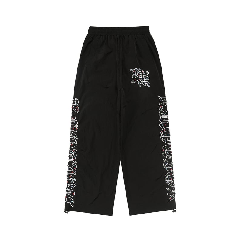 Ежедневни мъжки спортни панталони с широки крака и връзка, стил хип-хоп