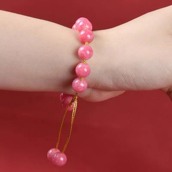 Neobrađene ružičaste kamene, slobodne perle od kalcedonija za DIY Bodhi narukvicu – Star Moon Bodhi komplet materijala za nakit