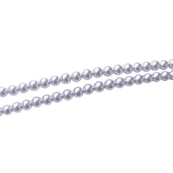 Imitirane staklene perle Shijia s bisernim sjajem, okrugle, ravnim otvorom, promjer 2–10 mm, boja dimno-sivo-ljubičasta, za DIY nakit — materijal za ogrlice i narukvice