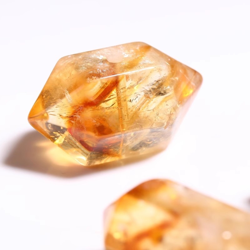 7A prirodne citrinske perle, distančne perle, za DIY narukvicu i ogrlicu, 6 mm
