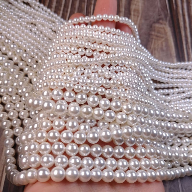Perle od školjke s ravnim otvorima, 2–20 mm, ručno izrađene, labave perle za naušnice DIY