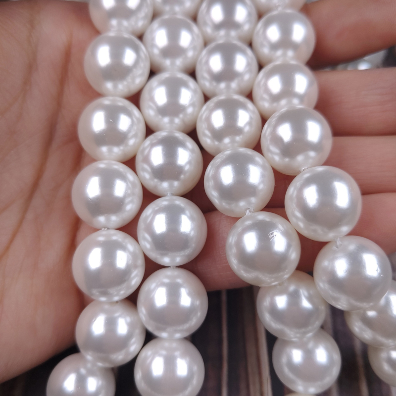Perle od školjke s ravnim otvorima, 2–20 mm, ručno izrađene, labave perle za naušnice DIY