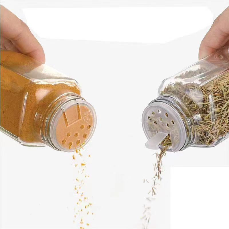Set staklenih posuda za začine, 120 ml (4 oz), posude za začine i sol, kutija za pohranu