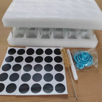 Kompaktne staklene posudice za začine, set od 24 kom, 120 ml, za papar