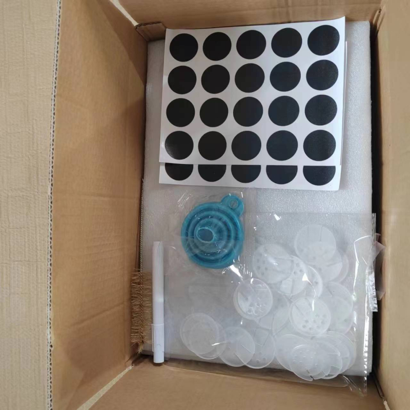 Kompaktne staklene posudice za začine, set od 24 kom, 120 ml, za papar