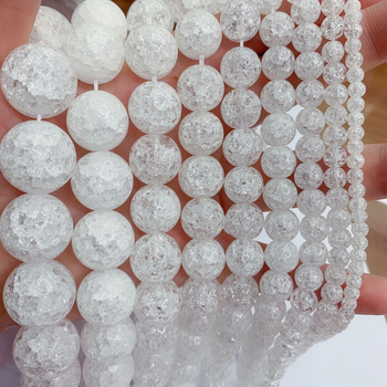 Kristalne staklene perle za DIY nakit, okrugle perle za narukvicu