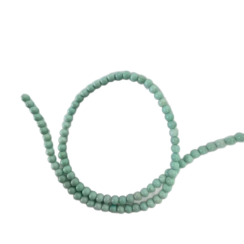 Prirodne magnezit-tirkizne perle, slobodne perle promjera 4 mm, okruglog oblika, za DIY izradu nakita