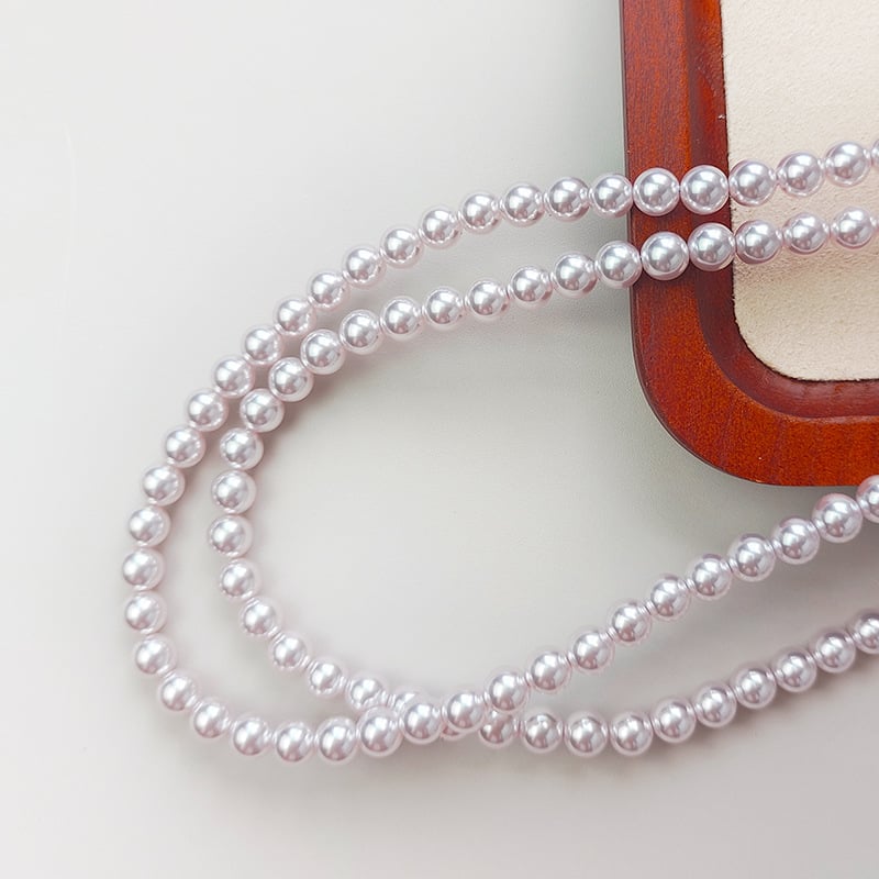 Staklene imitacijske perle Manta Rose, okrugle perle s ravnom otvorom, slobodne perle, poluproizvodi za DIY nakit