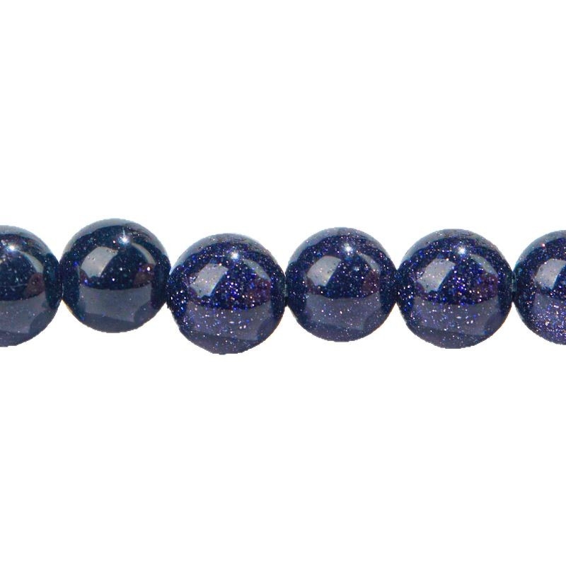 Jiuriya Crystal 7A Plavi pješčani kamen okrugle perle – poluproizvodi za DIY nakit