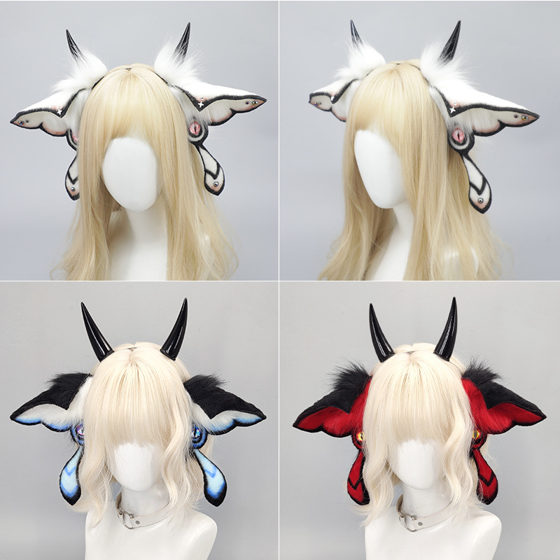 Halloween: bandă de cap din pluș cu urechi realiste de animal – accesorii pentru cosplay