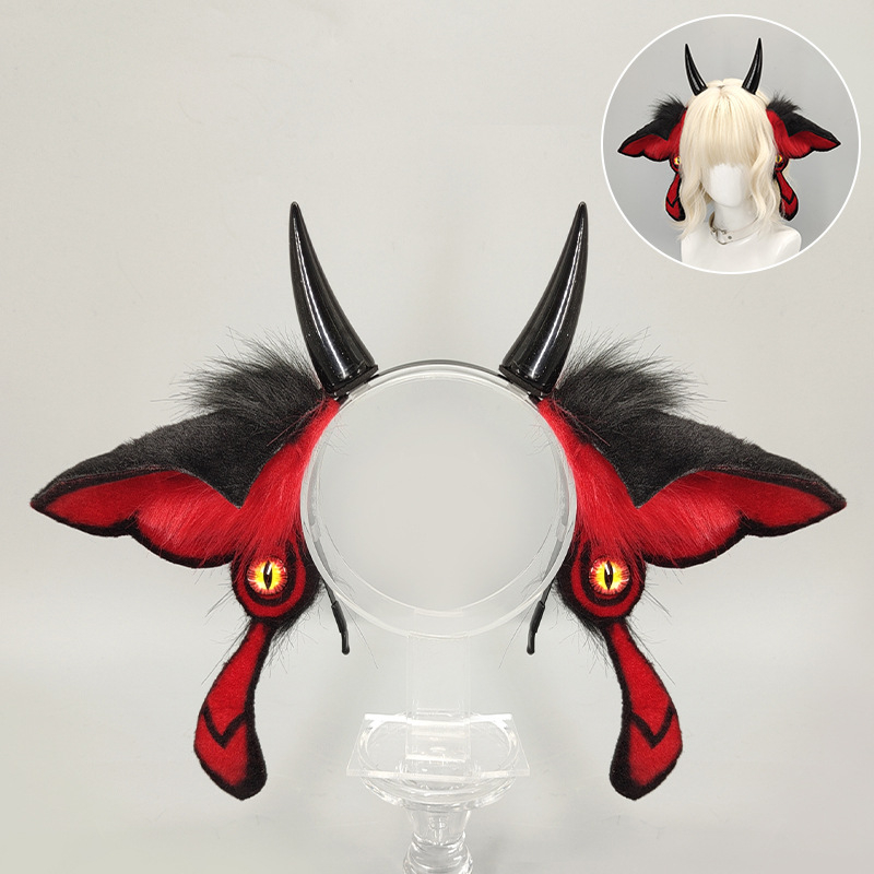 Halloween: bandă de cap din pluș cu urechi realiste de animal – accesorii pentru cosplay