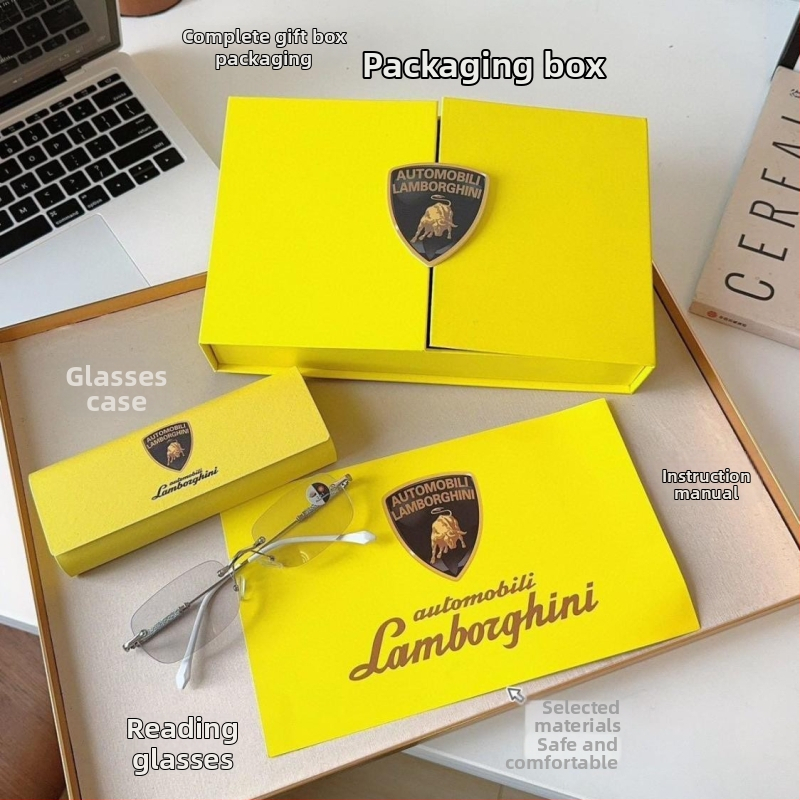 Пресбиопични очила с автоматично увеличение, анти-синя светлина, 100-400 градуса, комплект в подаръчна кутия за подарък или лична употреба