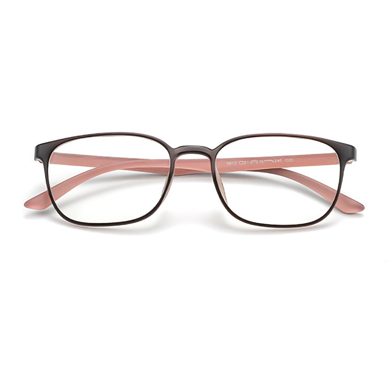 7g Ултра-леки очила за четене с кристални лещи, анти-синя светлина, модел 6812, квадратна пълна рамка, висока дефиниция