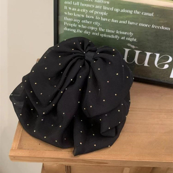 Korejskog stila organza mašna s Baby's Breath za rep, kopča za kosu, nježan dodatak stražnjem dijelu glave