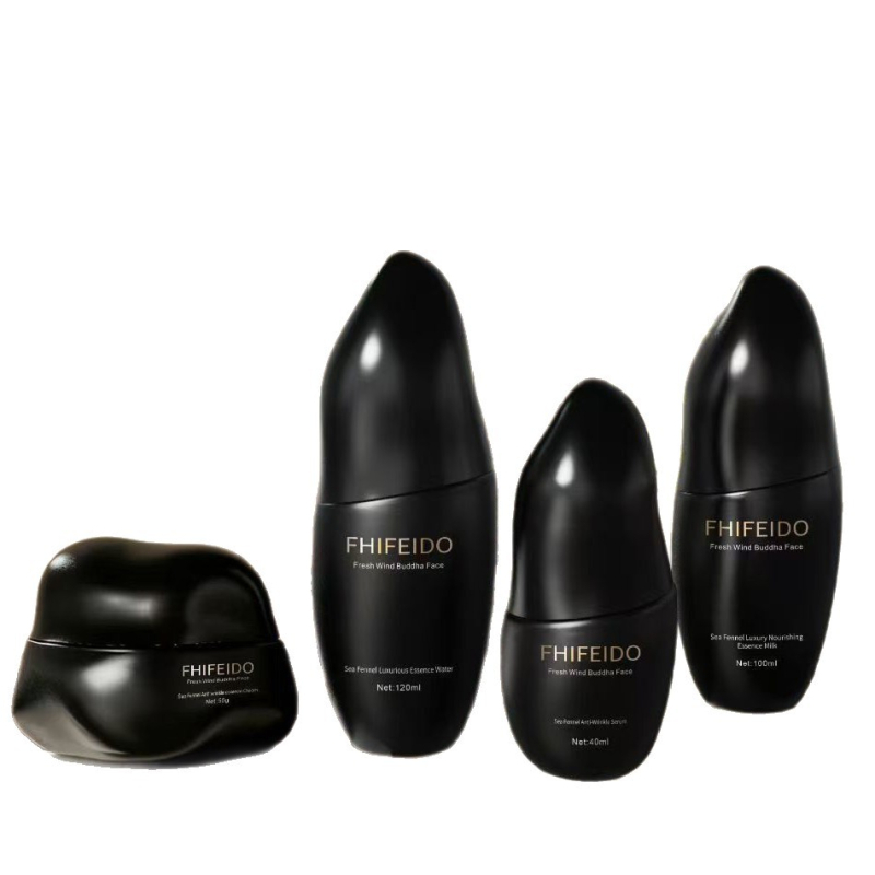 Tengeri édeskömény sorozat: 100 ml víz-emulziós esszencia üveg és 50 g krémüveg