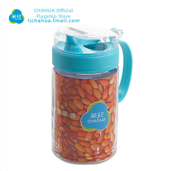 Sklenená fľaša na korenie Camellia, neunikajúca, 550 ml