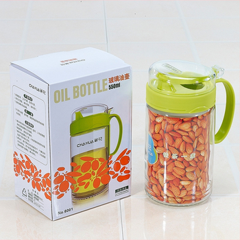 Sklenená fľaša na korenie Camellia, neunikajúca, 550 ml