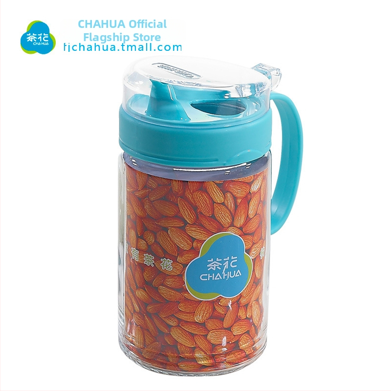 Sklenená fľaša na korenie Camellia, neunikajúca, 550 ml