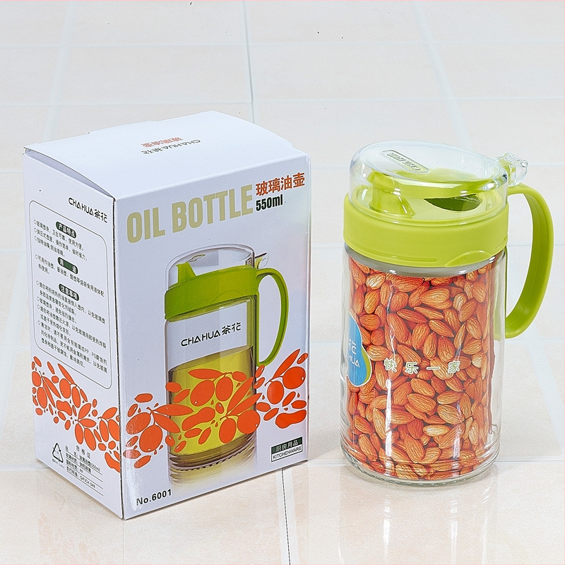 Sklenená fľaša na korenie Camellia, neunikajúca, 550 ml