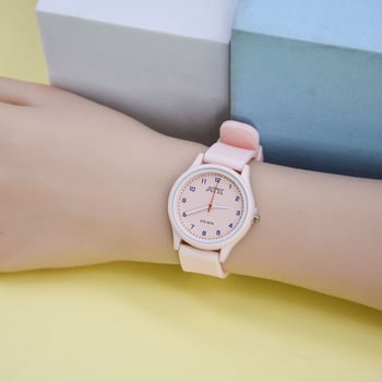 Ateku vodootporan studentski sat s analognim brojčanikom i kalendarom, kućište 32 mm, silikon remen, otpornost na vodu 30 m