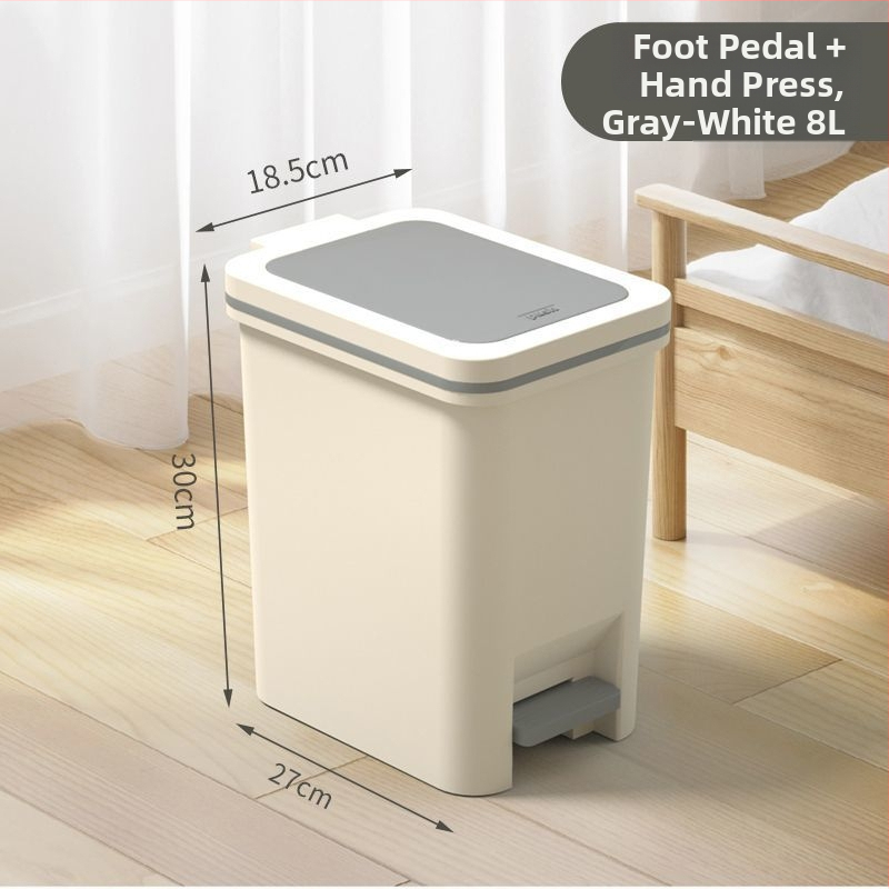 Kanta s pedalom i poklopcem, 8 L, otporna na mirise, za WC, dnevni boravak, kupaonu, kuhinju i spavaću sobu
