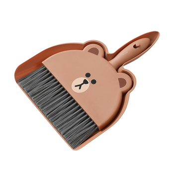 Mini asztali seprű és portörlő lapát készlet az asztal tisztításához