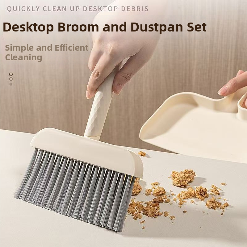 Asztali tisztító készlet – mini porlap és seprű