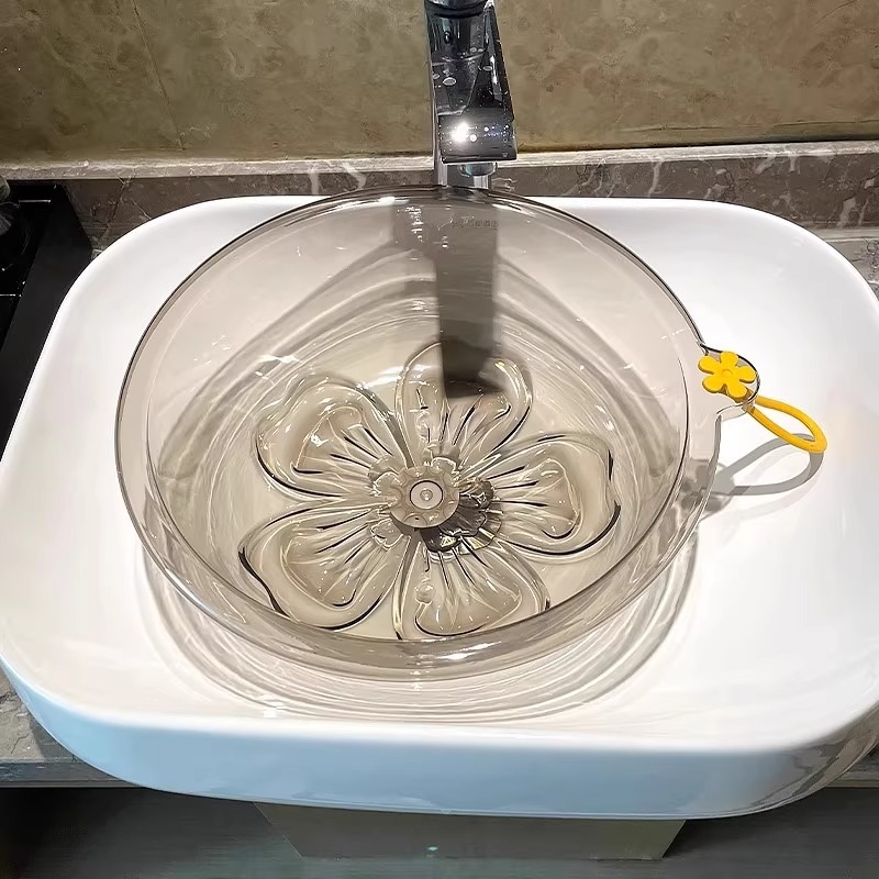 Prozirna debela plastična zdjela za pranje lica i kupaonu, 32 cm