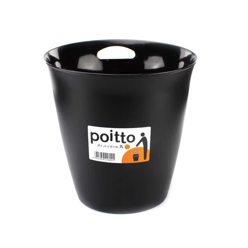 5L plastična crna kanta za otpad za ured i dom, četvrtastog ili kružnog oblika