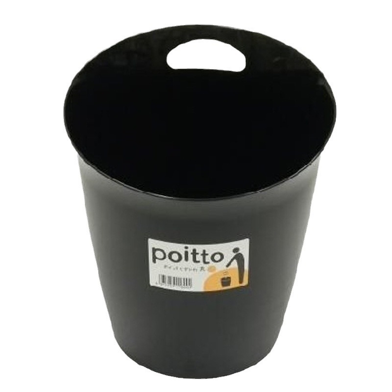 5L plastična crna kanta za otpad za ured i dom, četvrtastog ili kružnog oblika