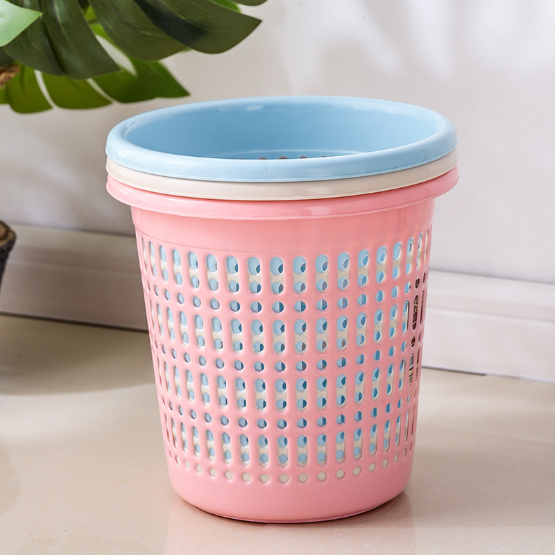 Plastični okrugli koš za smeće, 5 L, za ured, kupaonicu i kuhinju