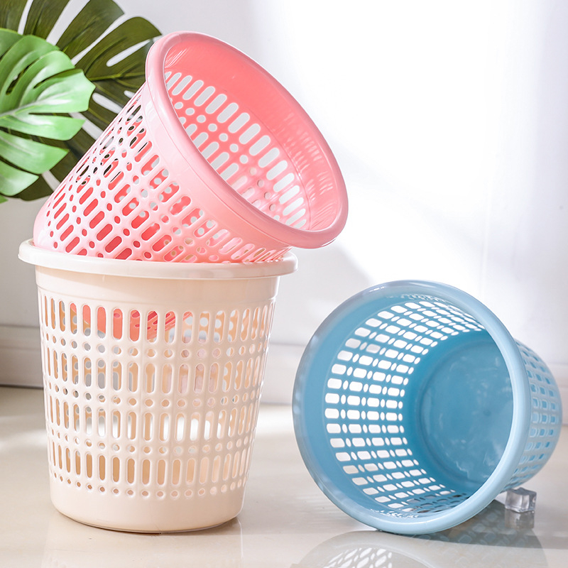 Plastični okrugli koš za smeće, 5 L, za ured, kupaonicu i kuhinju