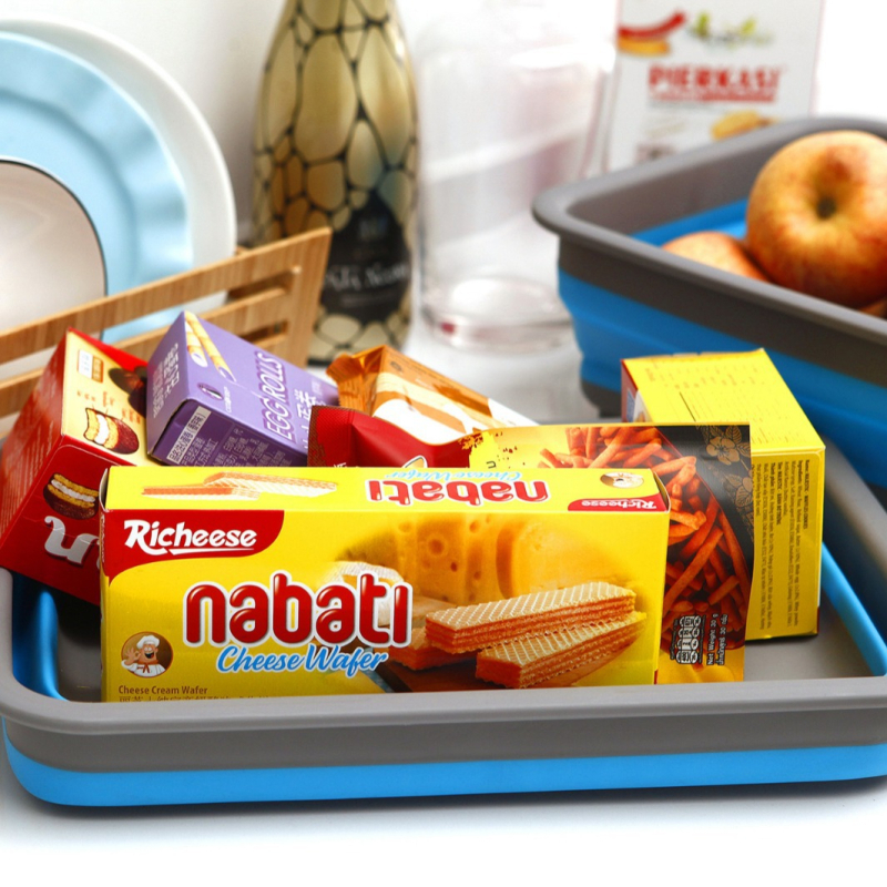 Sklopiva plastična posuda za pranje, pravokutna, velika, kuhinja