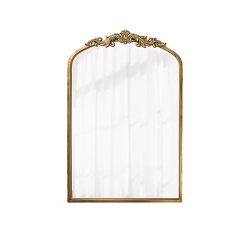 Oglindă franțuzească retro pentru machiaj, decor în stil european, oglindă suspendată pentru baie, arcuită
